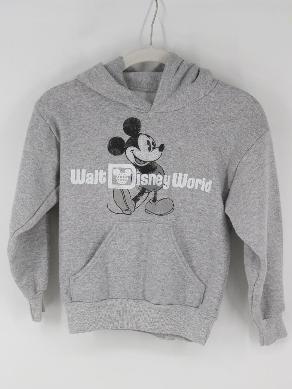 Disneyland Walt Disney World Hanes YOUTH Unisex Gray Hoodie Size Small